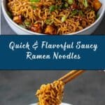 Easy Saucy Ramen Noodles Recipe