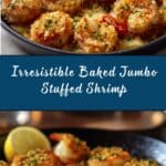 Baked Jumbo Stuffed Shrimp Recipe with Crabmeat Recipe