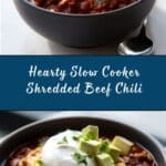 Slow Cooker Shredded Beef Chili Recipe