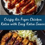 Air Fryer Chicken Katsu with Homemade Katsu Sauce Recipe