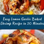 Easy Lemon Garlic Baked Shrimp Recipe