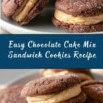 Easy Chocolate Cake Mix Sandwich Cookies Recipe