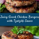 Greek Chicken Burgers Recipe