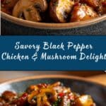 Black Pepper Chicken with Mushrooms Recipe