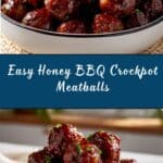 Honey BBQ Crockpot Meatballs Recipe