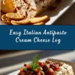 Italian Antipasto Cream Cheese Log Recipe