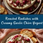 Roasted Radishes with Garlic Chive Yogurt Recipe