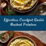 Crockpot Garlic Mashed Potatoes Recipe
