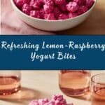 Lemon-Raspberry Frozen Yogurt Bites Recipe