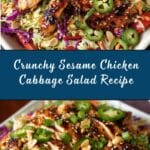 Sesame Chicken Cabbage Salad Recipe