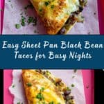 Sheet Pan Black Bean Tacos Recipe
