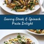 Pasta with Steak and Spinach Recipe