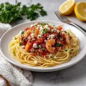 Greek Shrimp Pasta Recipe