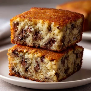 Chocolate Chip Banana Snack Cake Recipe