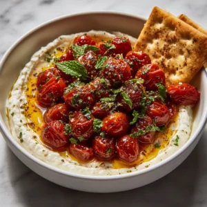Whipped Feta Dip with Roasted Tomatoes Recipe