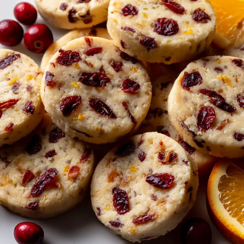 Cranberry Orange Shortbread Cookies Recipe - Recipe Image