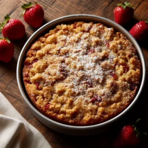 Strawberries and Cream Coffee Cake Recipe