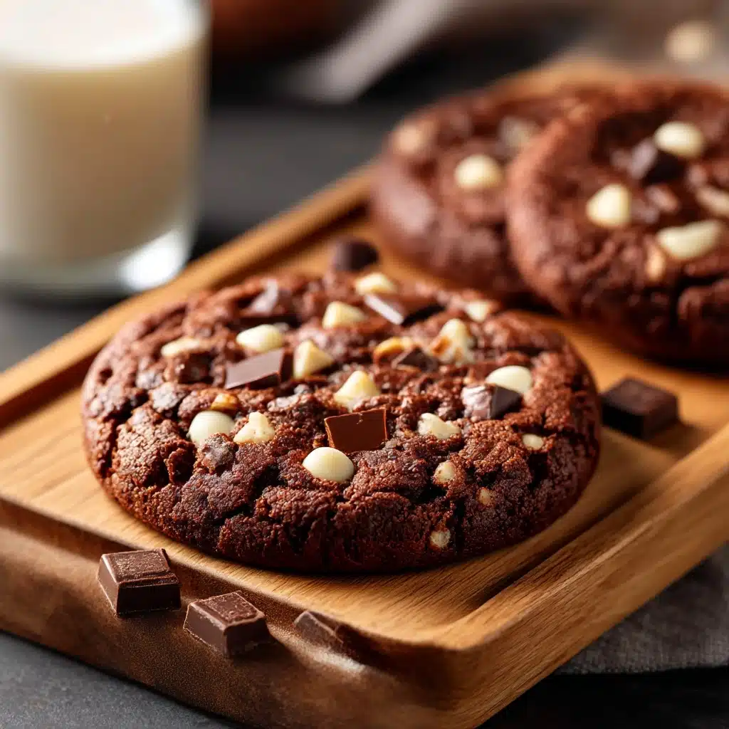 Triple Chocolate Chunk Cookies Recipe - Recipe Image