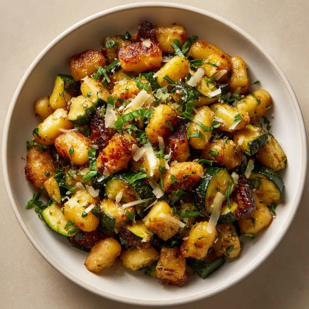 Lemon Basil Gnocchi with Zucchini Recipe