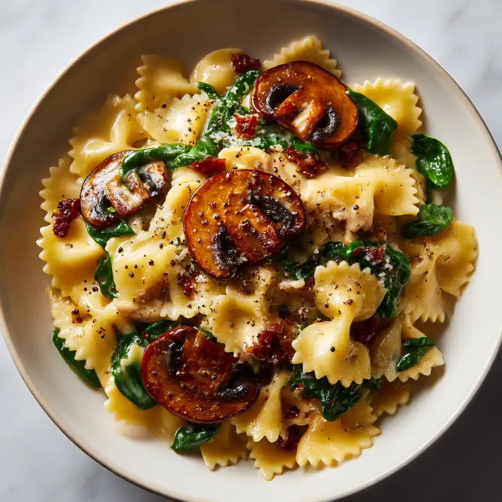 Creamy Tuna Mushroom Pasta Recipe - Recipe Image