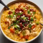 Creamy Buffalo Chicken and Rice Soup Recipe