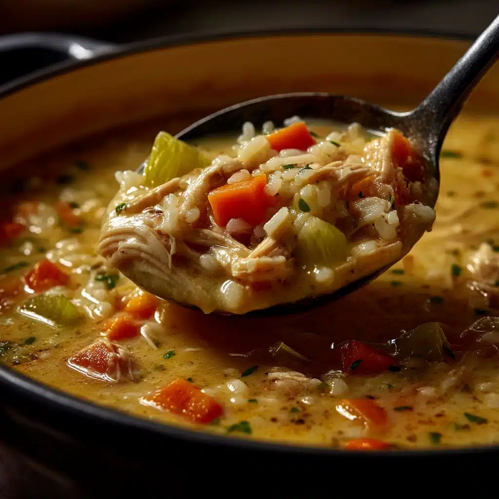 Creamy Buffalo Chicken and Rice Soup Recipe - Recipe Image