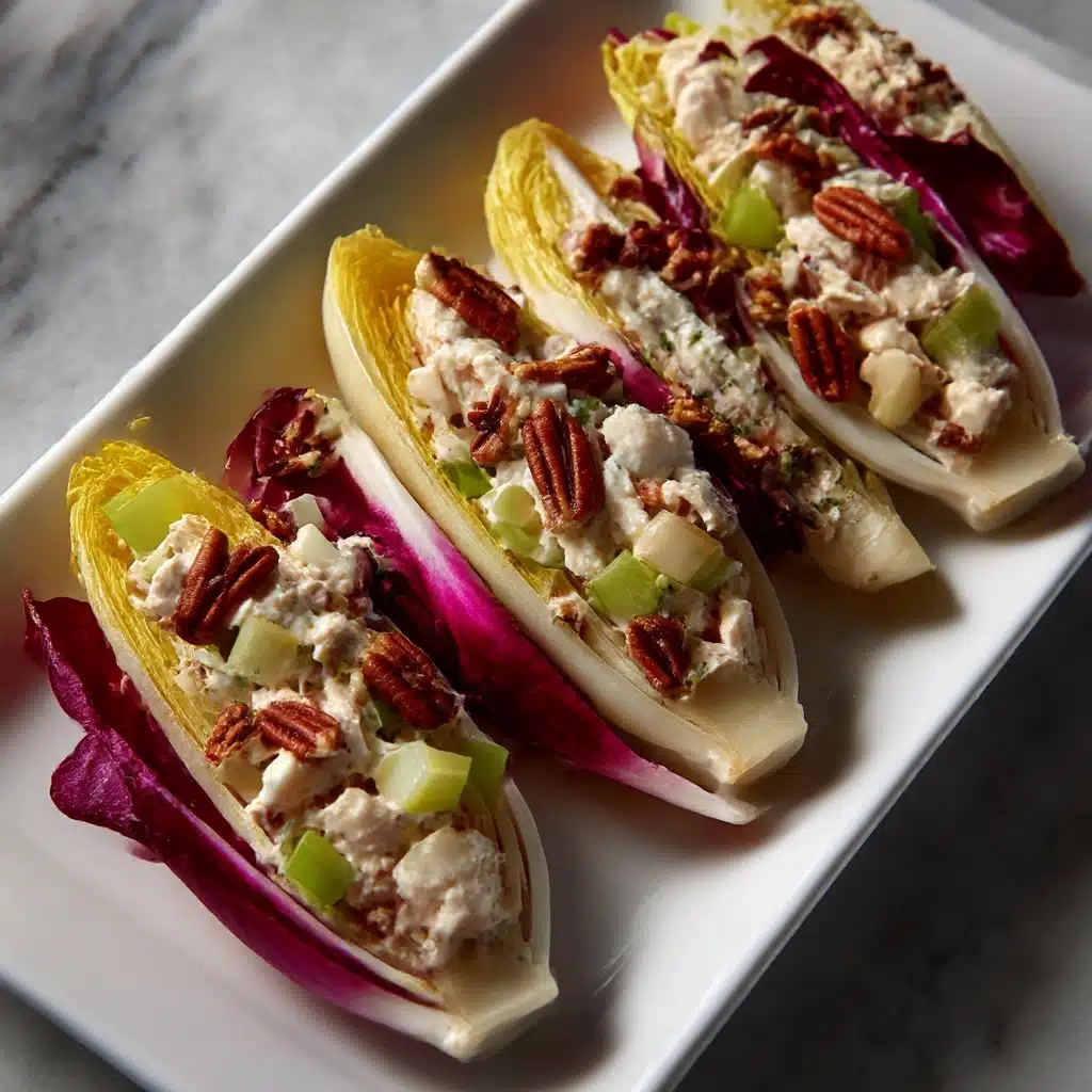 Chicken, Apple & Gorgonzola Salad on Endive Recipe - Recipe Image