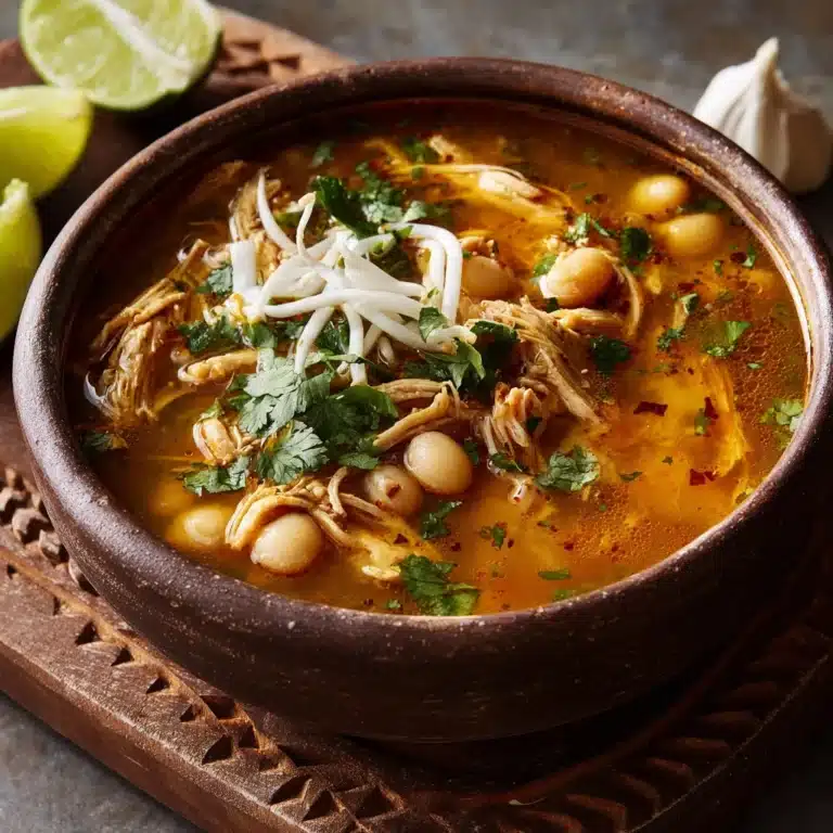 Red Chicken Pozole Soup Recipe