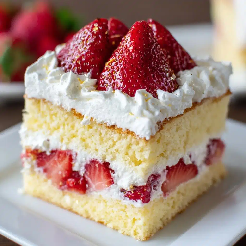 Japanese Strawberry Sponge Cake (Strawberry Shortcake) Recipe - Recipe Image