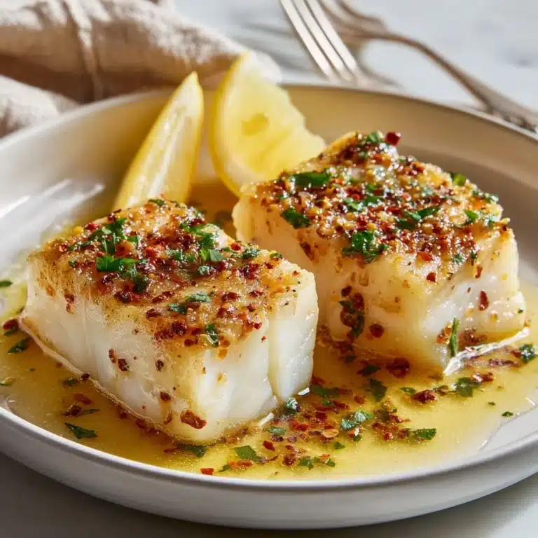 Lemon Butter Baked Cod Recipe