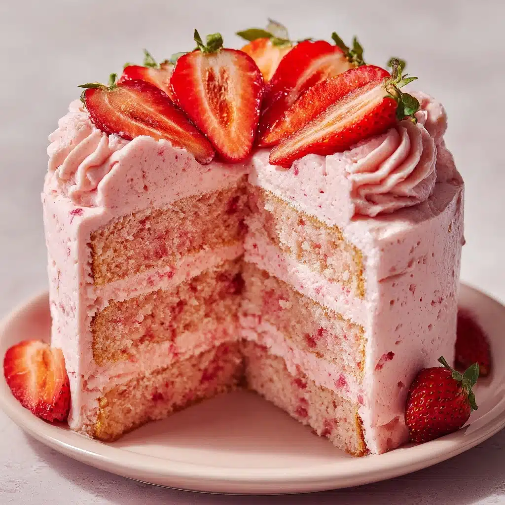 Best Strawberry Cake Ever Recipe - Recipe Image