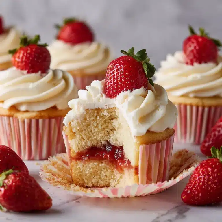 Strawberry Filled Cupcakes Recipe