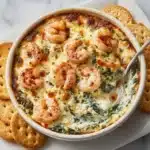Cheesy and Creamy Shrimp & Crab Spinach Dip Recipe