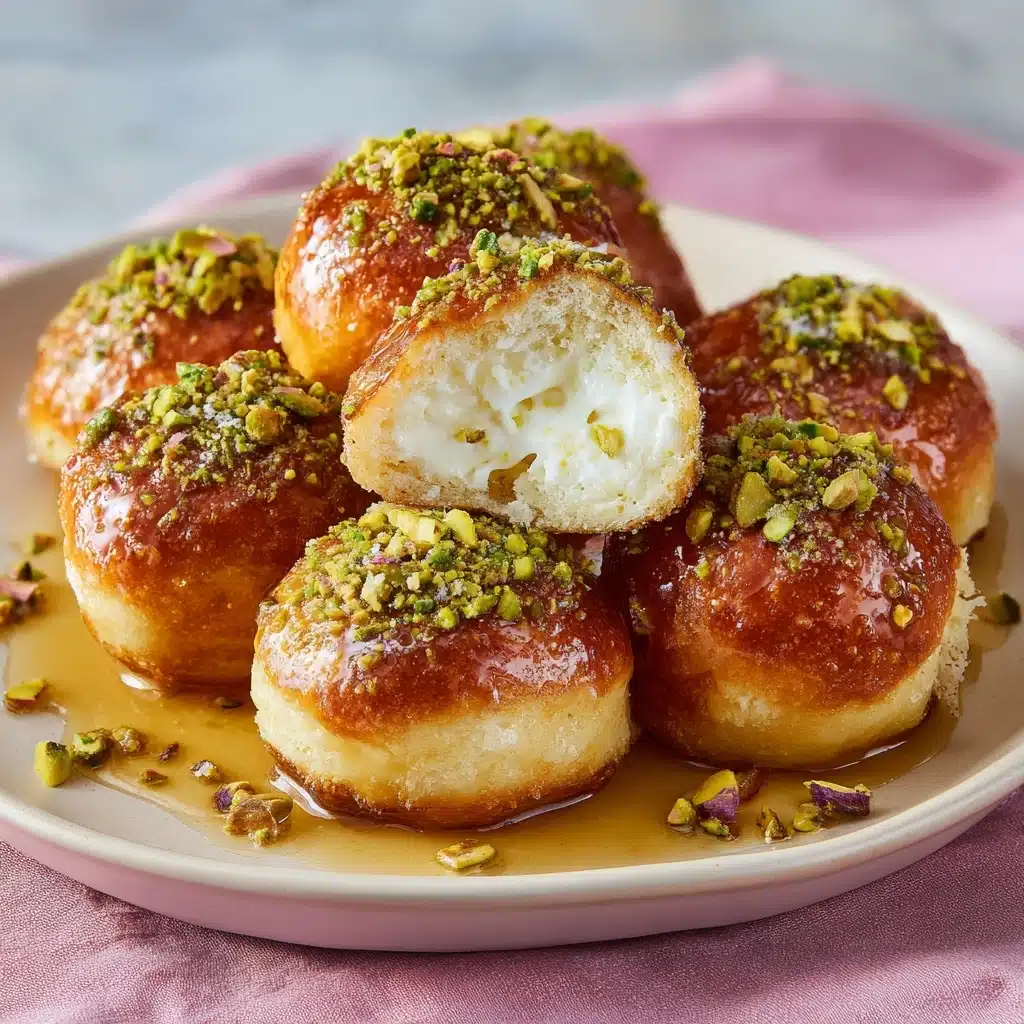 Stuffed Gulab Jamuns with Cream and Pistachio Filling Recipe