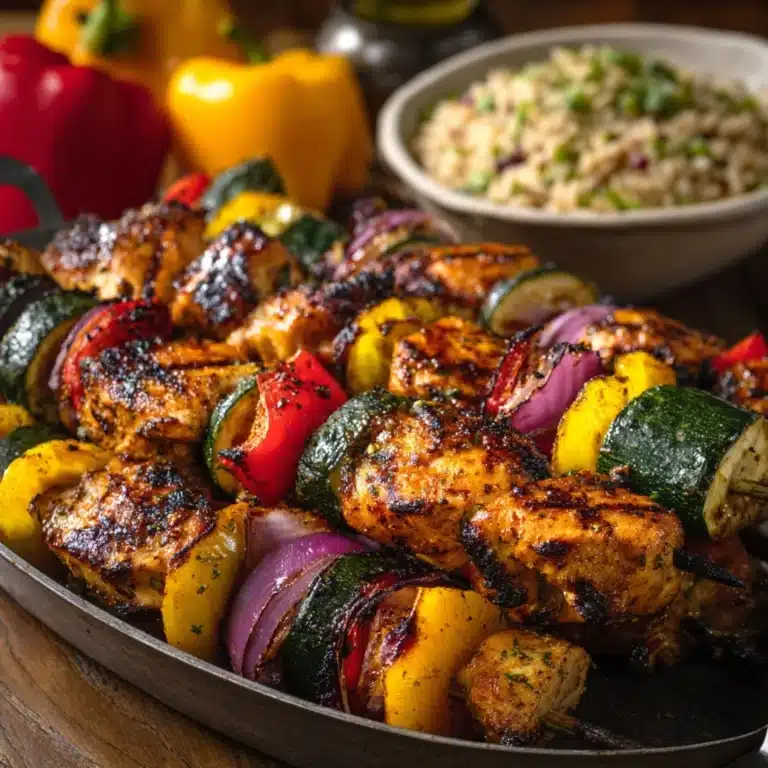 Garlic Herb Chicken Kabobs Recipe