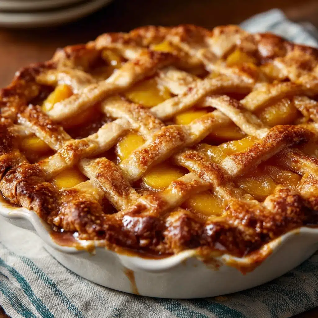 Triple Crust Peach Cobbler Recipe