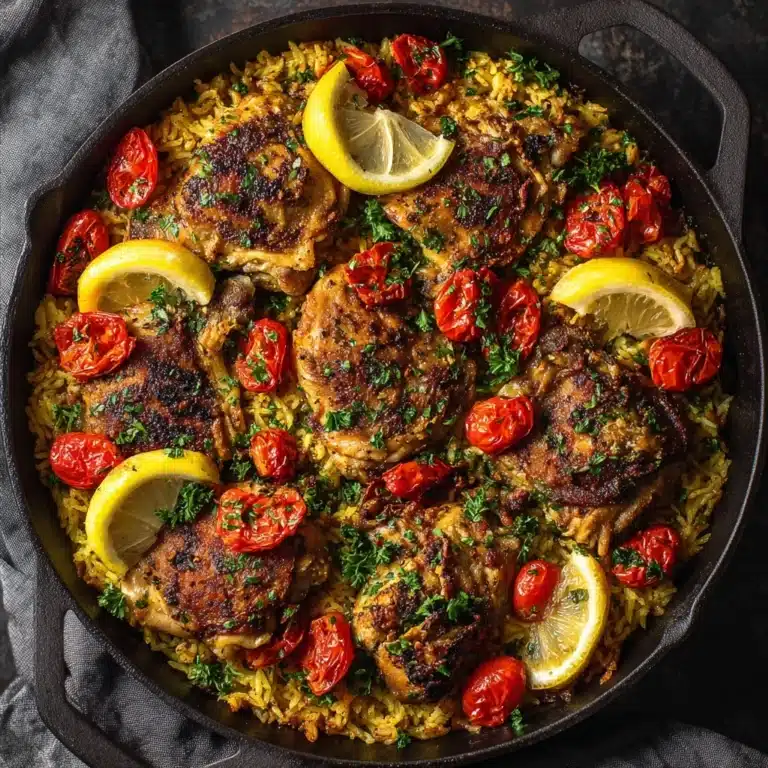 Greek Chicken and Lemon Rice Recipe