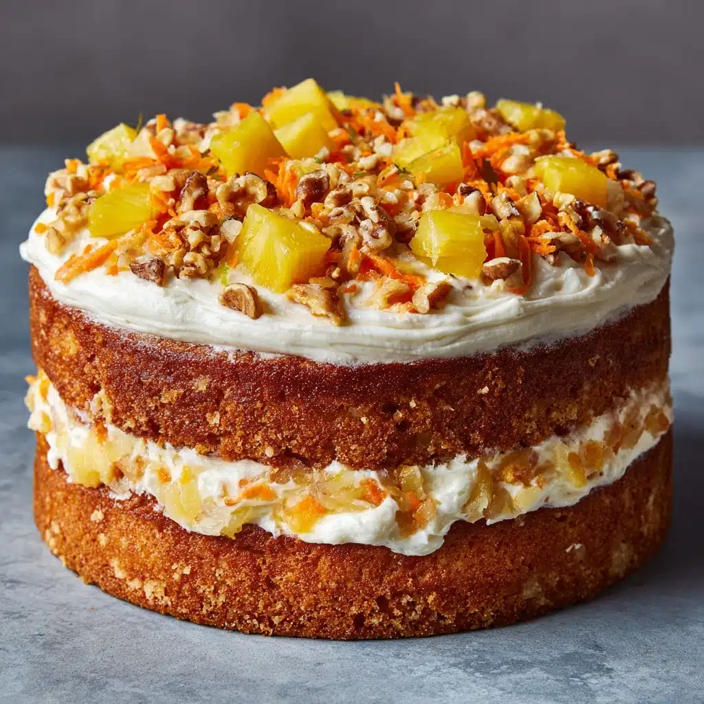 Hawaiian Pineapple Carrot Cream Cake Recipe