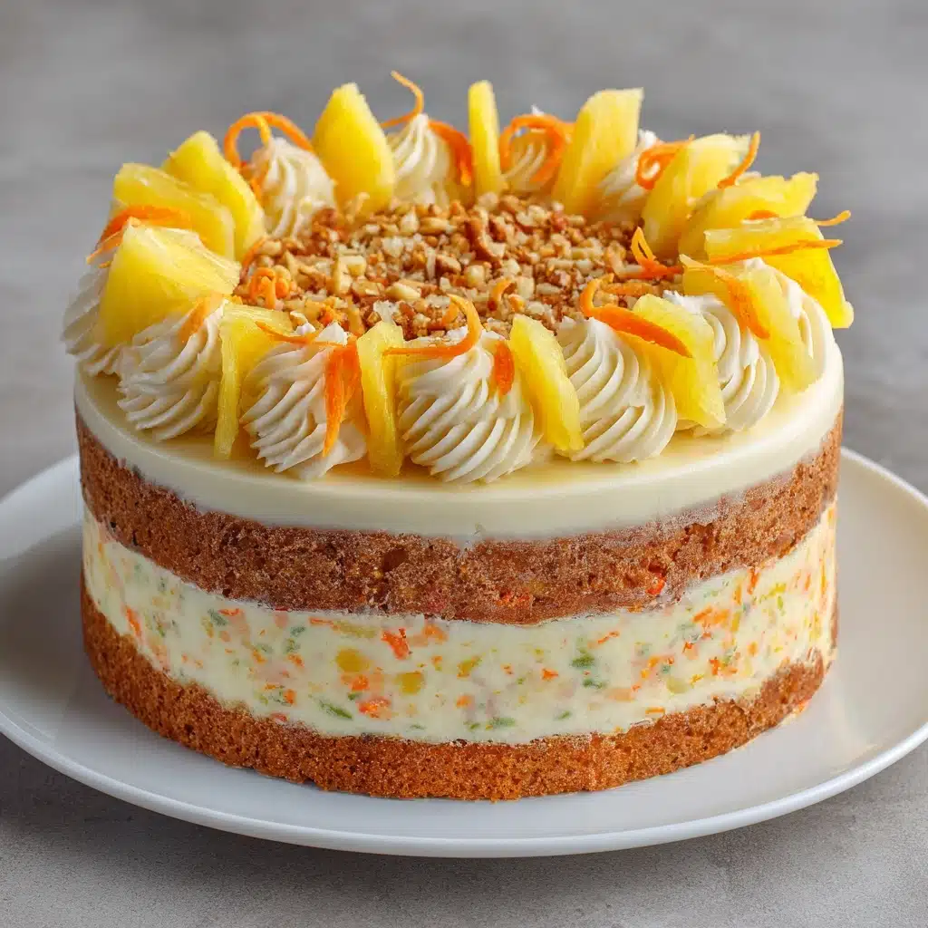 Hawaiian Pineapple Carrot Cream Cake Recipe - Recipe Image