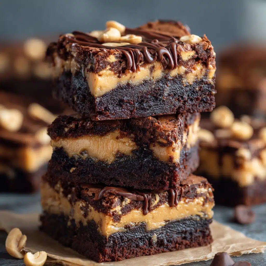 Peanut Butter Stuffed Brownies Recipe - Recipe Image