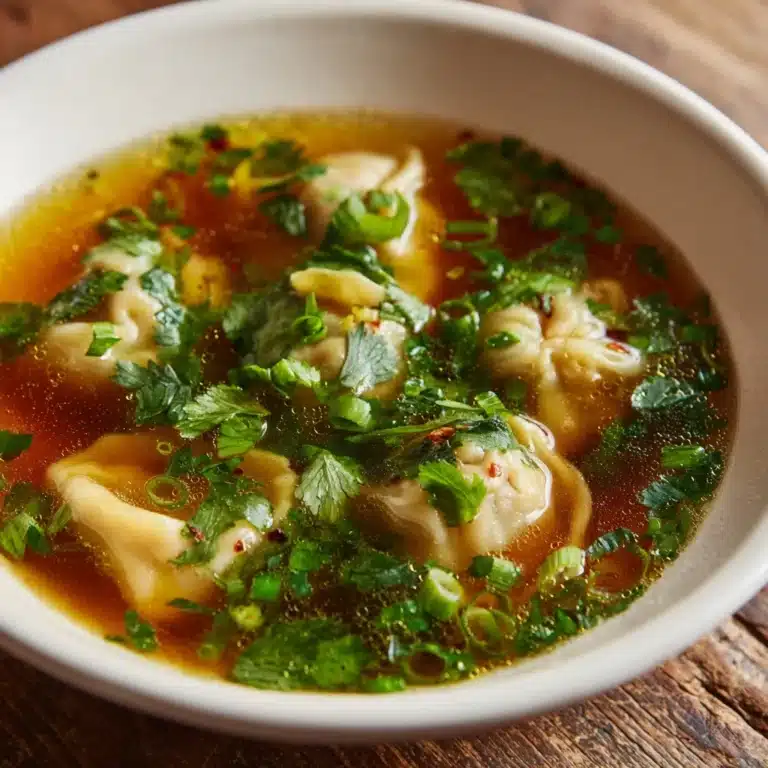 Homemade Wonton Soup Recipe