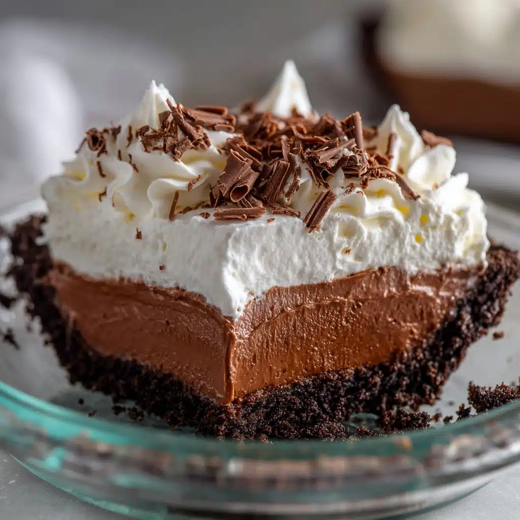 No Bake Chocolate Pudding Pie Recipe - Recipe Image