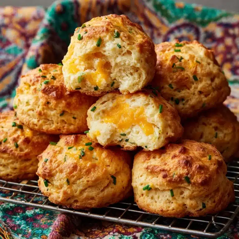 Cheddar Scallion Drop Biscuits Recipe