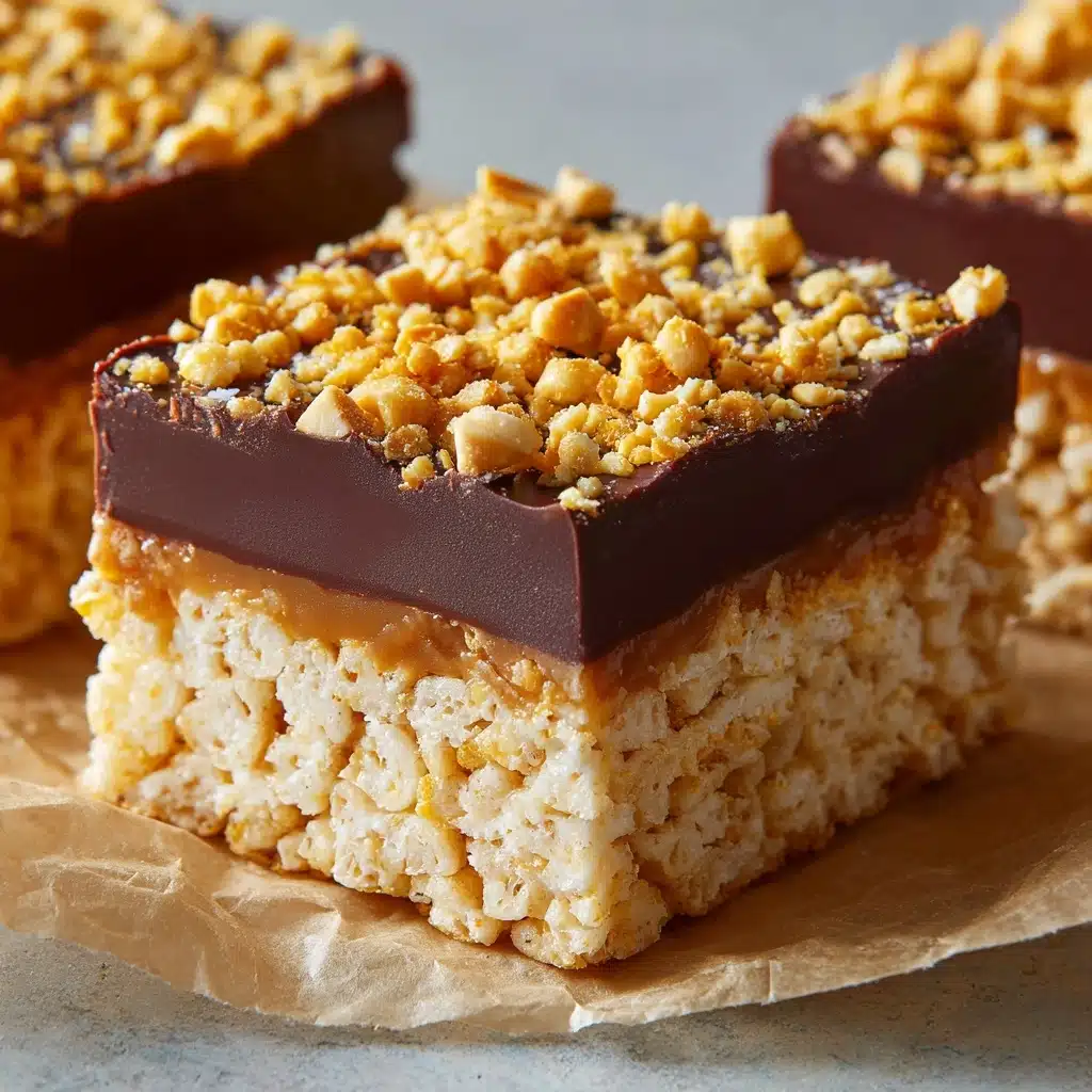 Salted Peanut Butter Rice Krispies Treats Recipe - Recipe Image