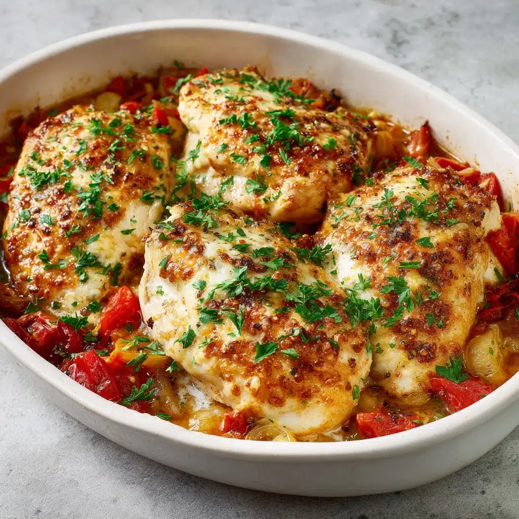 Baked Tuscan Chicken Breasts Recipe - Recipe Image