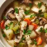 Easy Chicken, Mushroom & Leek Soup Recipe