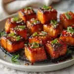 Air Fryer Honey Garlic Salmon Bites Recipe