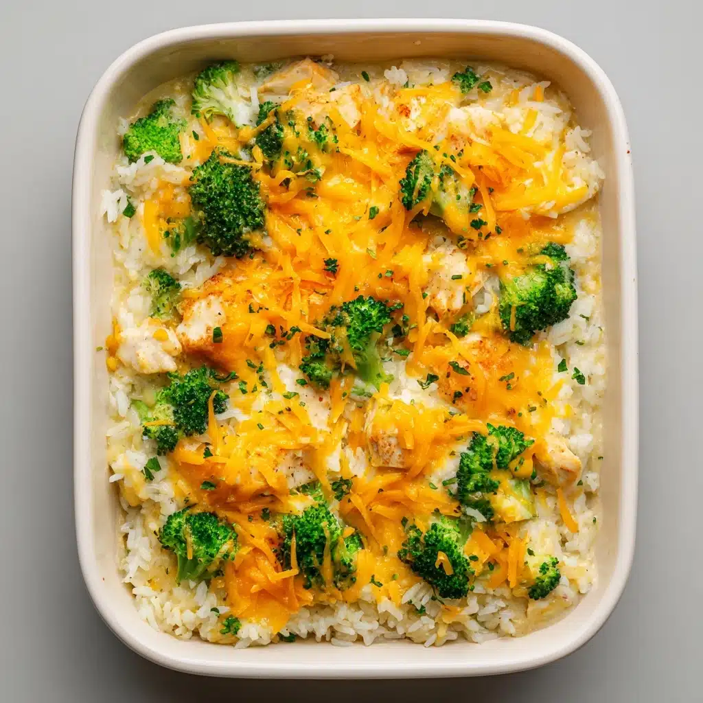 Easy Cheesy Chicken Broccoli Rice Casserole Recipe