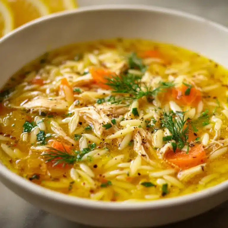Mediterranean Lemon Chicken Soup Recipe