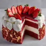 Red Velvet Strawberry Cheesecake Recipe